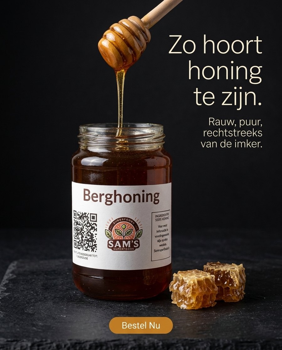 Meta-advertentie die we voor SAM'S Superfoods maakten