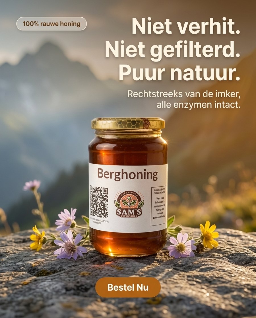 Meta-advertentie die we voor SAM'S Superfoods maakten